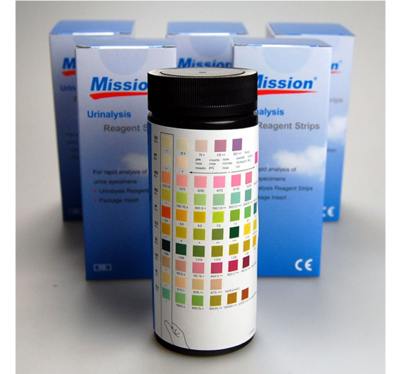 mission urine test strips